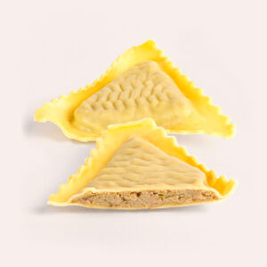 Triangoli salsiccia e porri